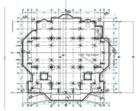 Architecture Building Center Line Plan Cad Drawing Dwg File Cadbull