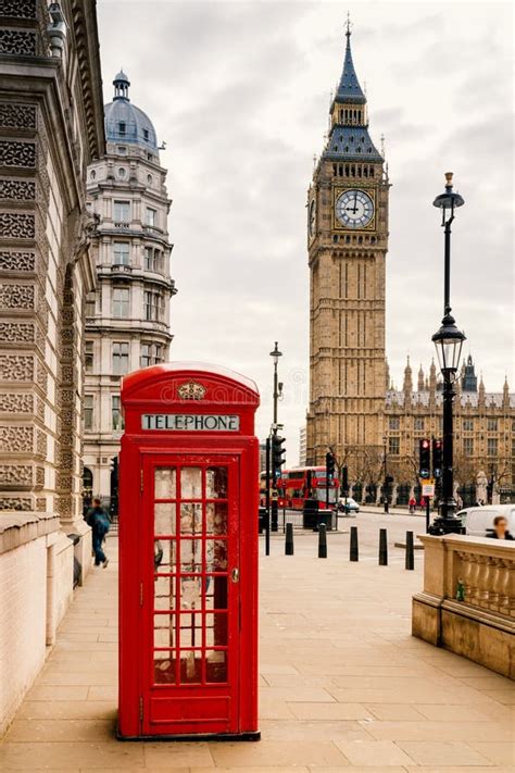Red Telephone Booth In London Stock Photo Image Of Landmark