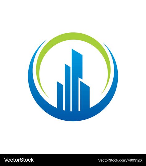 Building City Construction Logo Royalty Free Vector Image