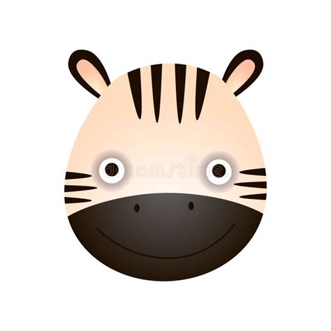 Cute Zebra Vector Illustration Stock Vector Illustration Of African