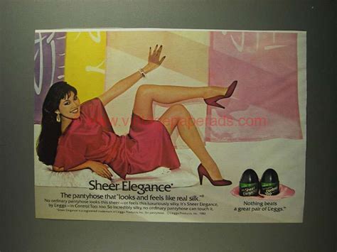 1984 L Eggs Sheer Elegance Pantyhose Ad Feels Like Silk