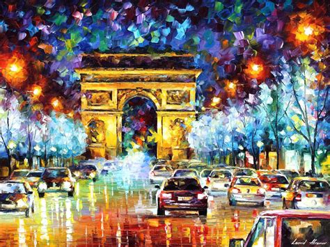 Paris Flight — Palette Knife Oil Painting On Canvas