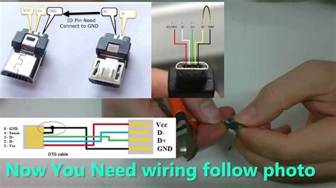 Miniusb 10 pin molded cable with 5ft wire mini usb gopro hero3 virb hero4. Usb Otg Cable To Micro Usb To Mini Usb Wiring Diagram ...