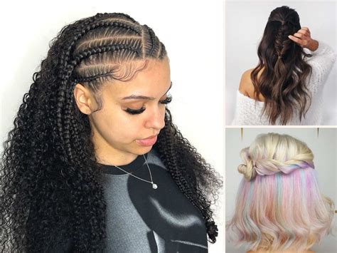 20 half up half down braids hairstyles