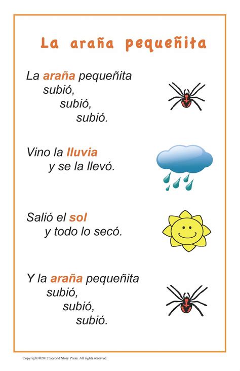 La Araña Pequeñita Spanish Songs Preschool Spanish Spanish Lessons