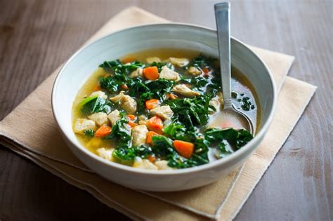 I didn't have all the ingredients on hand, so i had to substitute the garlic and onion for powdered onion. Healthy Chicken Soup with Kale Recipe