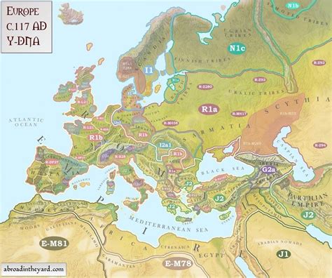 Maps Of Europes Ancient Tribes Kingdoms And Y Dna Europe Map Map