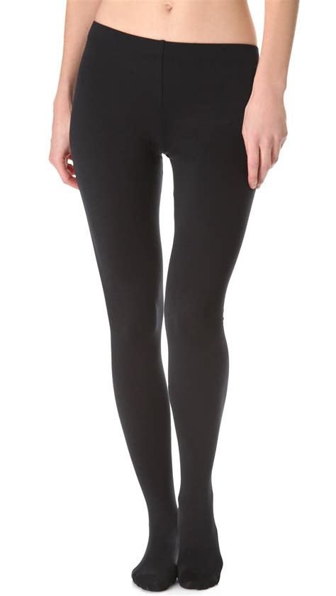 Though they are the two types of clothing. David Lerner Footed Leggings in Black - Lyst