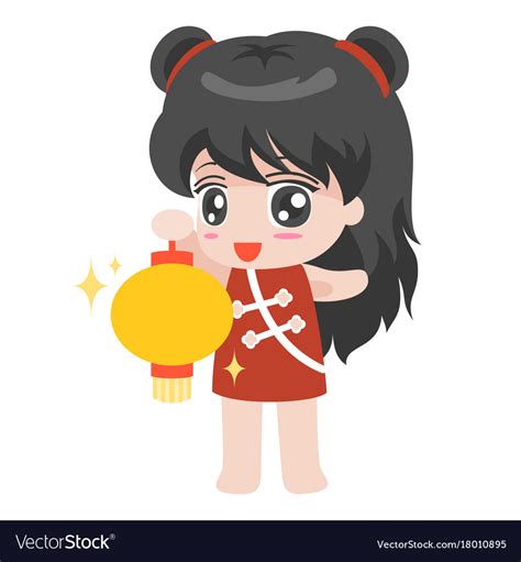 Chinese Girl Cartoon Clipart