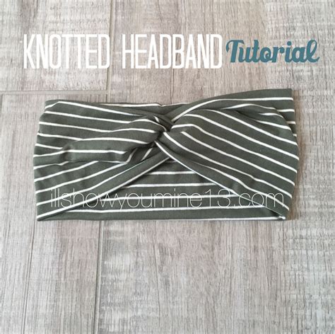 Make This Cute Knotted Headband For Messy Bun Days Working Out And As
