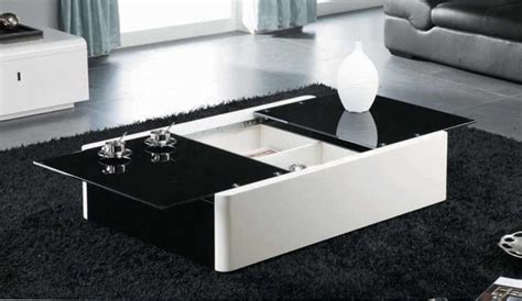 All tables are made from the finest quality materials and designed to enhance the luxury lifestyle. MODERN BLACK AND WHITE COFFEE TABLE WITH STORAGE AOSTA ...