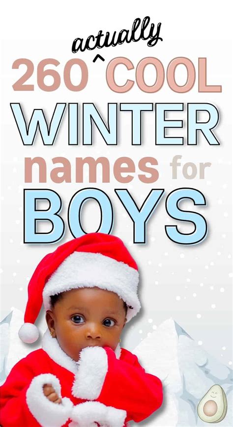 260 Winter Names For Boys Cold Weather Winter Holidays