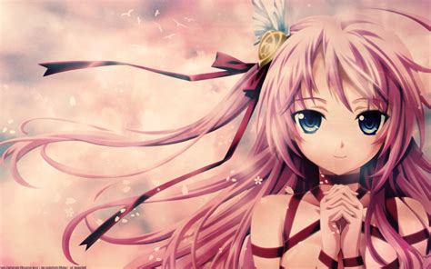 Hintergrundbilder Illustration Anime Mädchen Haar Rosa 2560x1600