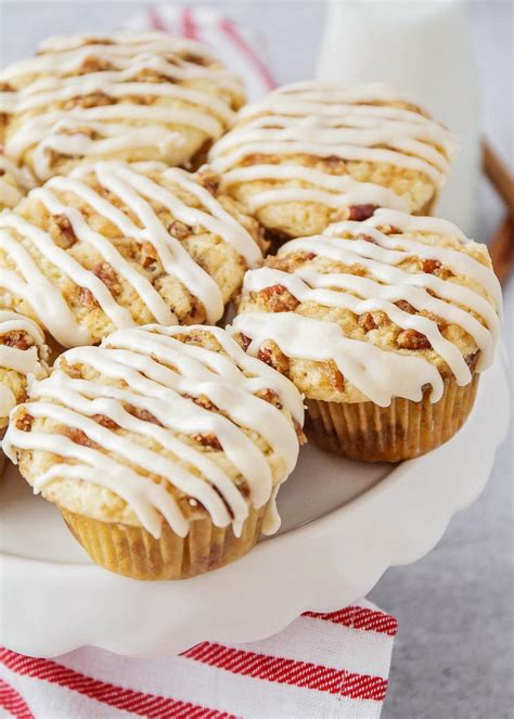 Coffee Cake Muffins With Brown Butter Glaze Lil Luna