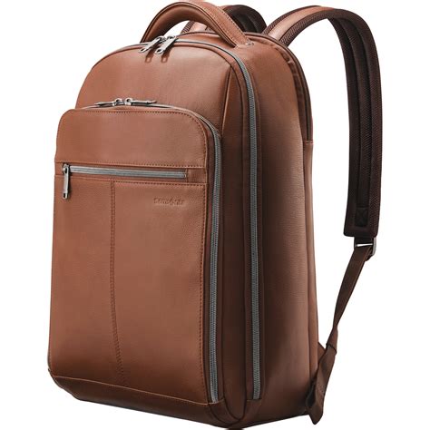 Samsonite Classic Leather Backpack Cognac 126037 1221 Bandh