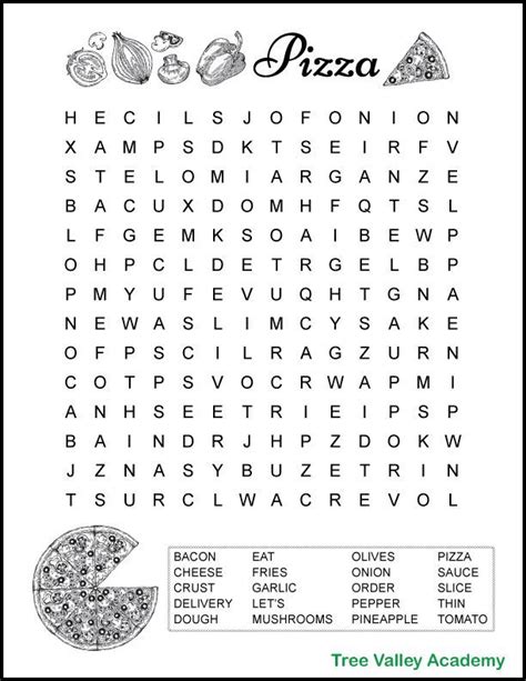 Kid's learning begins with stories. Pizza Word Search | Word puzzles for kids, Kids word search, Free printable word searches