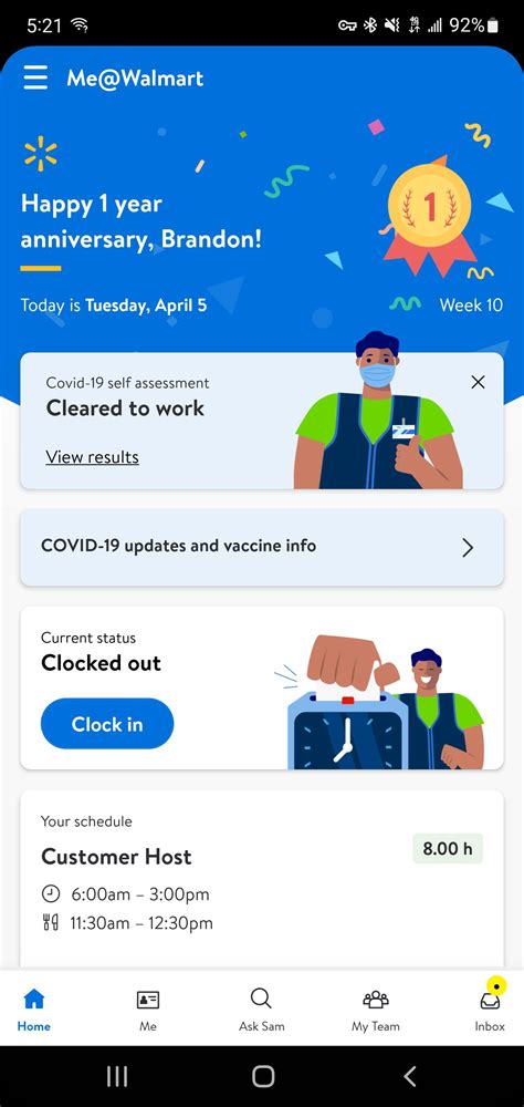 Can't believe I've worked at Walmart for 1 year now, it's very exciting