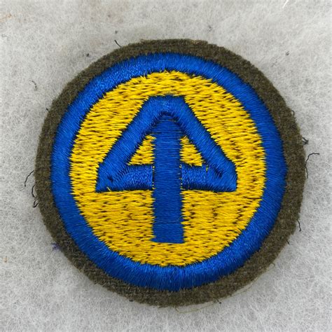 Ww2 Us 44th Infantry Division Patch Embroidered On Wool Fitzkee