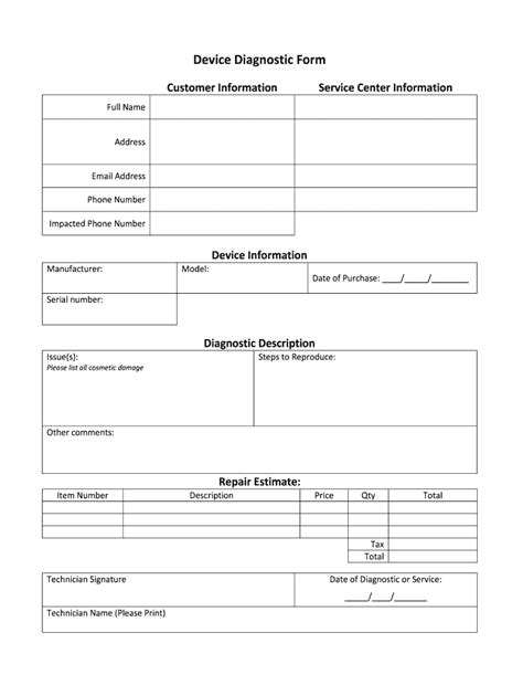 Diagnosis Form Fill Online Printable Fillable Blank PdfFiller