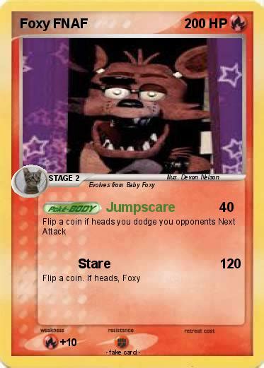 Pokémon Foxy Fnaf 3 3 Jumpscare My Pokemon Card