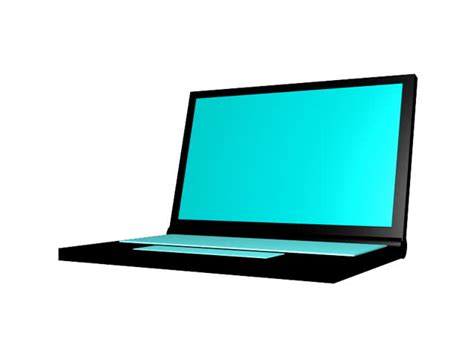 Animation, Laptop Rotating Opening And Zooming On White Background