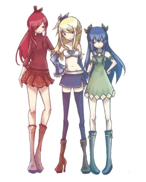Lucy Erza Wendy Are The Girls Of The Strongest Team In Fairy Tail