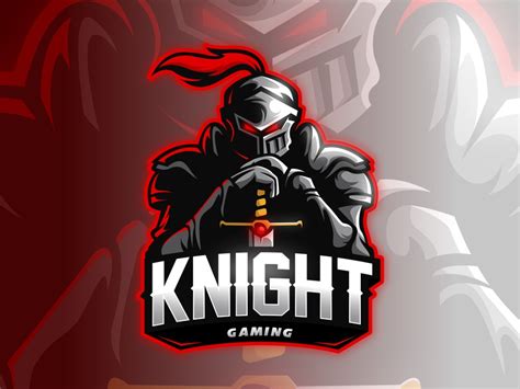 Gaming Knight Mascot Logo Free Template Ppt Premium Download 2020