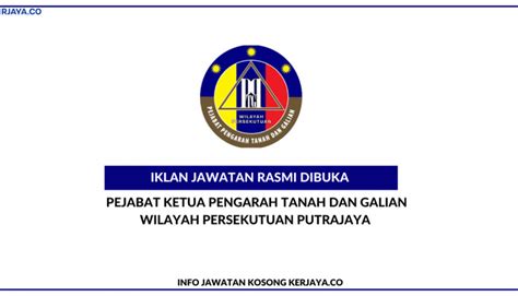 Pejabat pengarah tanah dan galian pahang. Pejabat Ketua Pengarah Tanah Dan Galian Wilayah ...