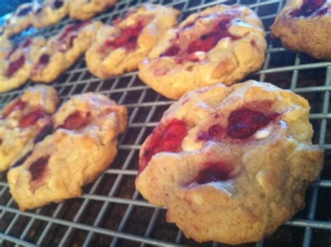 My favourite toppings are raspberries with toasted ground walnuts and almonds or blueberries and shredded dark chocolate. White chocolate raspberry cheesecake cookies - BigOven