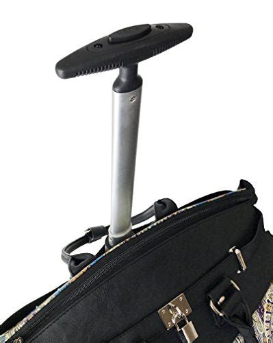 Trendy Flyer Computerlaptop Rolling Bag 4 Wheel Case Paisley Blue