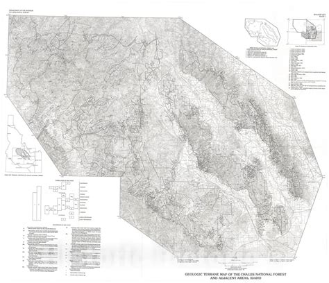 Map Mineral Resource Potential And Geology Of The Challis National