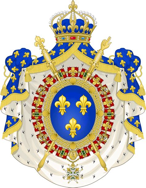 Coat Of Arms Of The Bourbon Restoration 1815 30svg Coat Of Arms