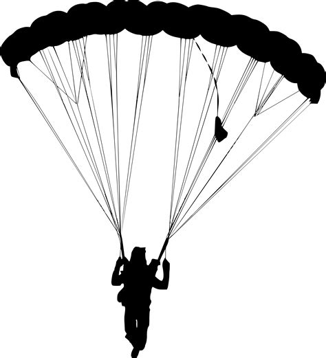 8 Parachute Skydiver Silhouette Png Transparent