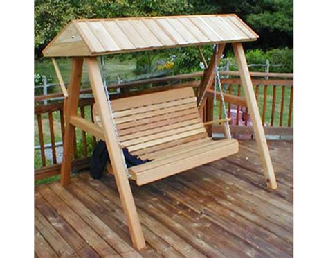 Aandl Furniture Red Cedar Porch Swing And Bed A Frame 55 Off
