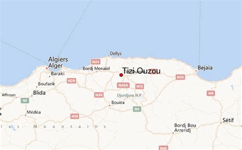 It is among the largest cities in algeria and is the capital. Tizi Ouzou Weather Forecast