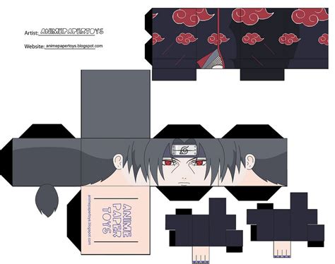 Cool Akatsuki Papercraft Anime Paper Paper Doll Template Anime Crafts