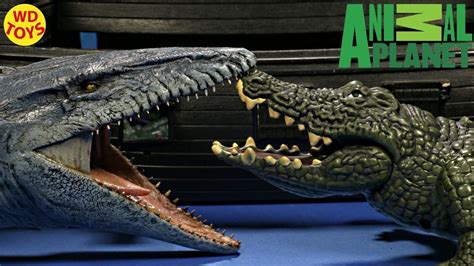 New Animal Planet Giant Alligator Vs Mosasaurus Rc Alligator Encounter