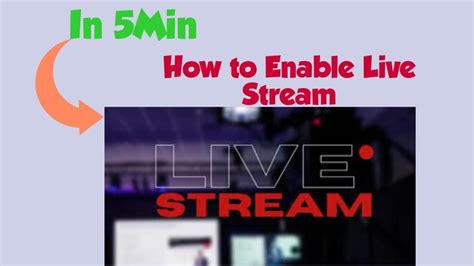 How To Enable Live Stream Youtube