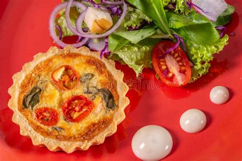 Quiche And Salad Stock Image Image Of Cauliflower Cooking 2215933
