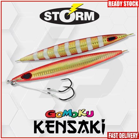 Storm Gomoku Kensaki Asymmetric Slow Pitch Metal Jig Fishing Lure 220g