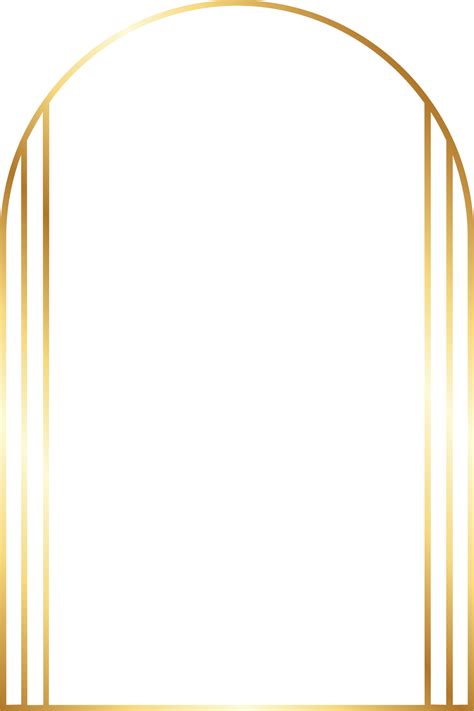 Aesthetic Gold Arch Border 21514477 Png