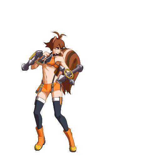 Makoto Nanaya BlazBlue GIF Animations Pixel Animation Pixel Art Characters Anime Pixel Art