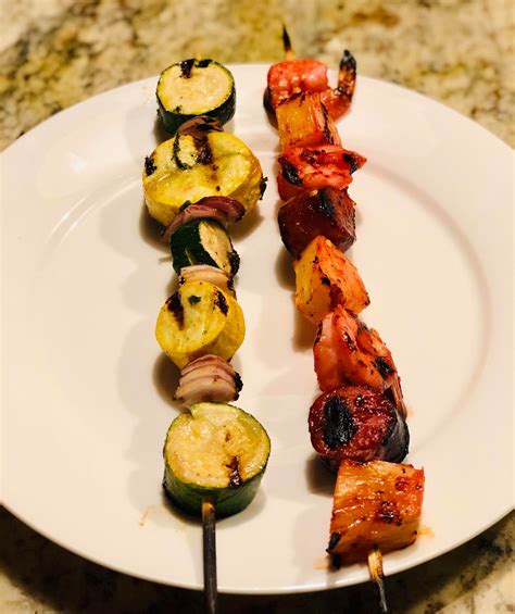 Peel and devein the shrimp, leaving the tails intact. Grilled Shrimp Kabobs | Recipe | Recipes, Grilled shrimp ...