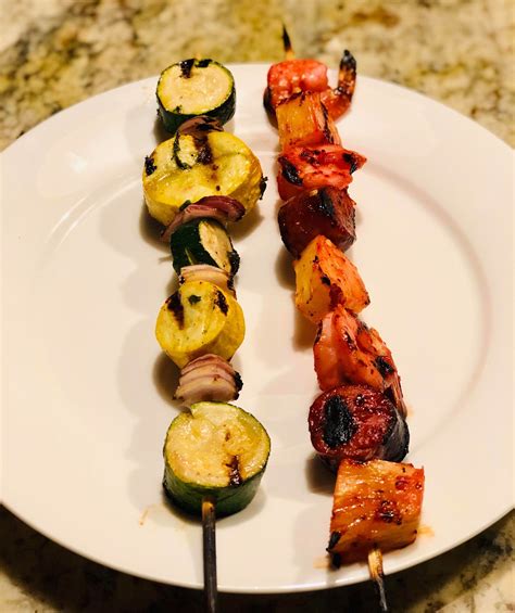 Sprinkle shrimp lightly with salt and pepper. Grilled Shrimp Kabobs | Recipe | Recipes, Grilled shrimp ...