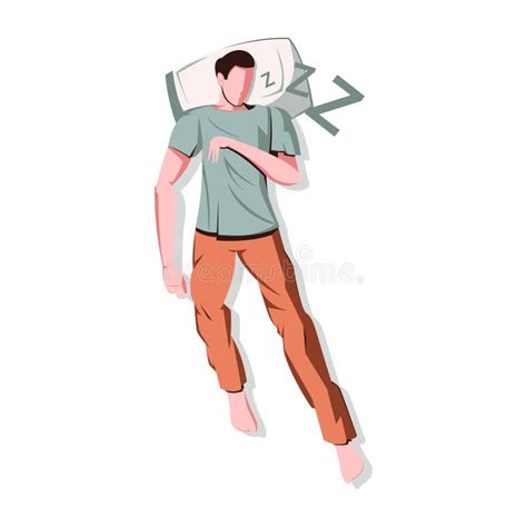 Man Sleeping Illustration Stock Illustration Illustration Of Night