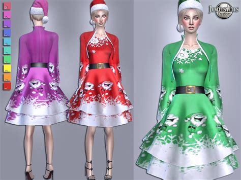 Female Christmas Outfit The Sims 4 P1 Sims4 Clove Share Asia Tổng