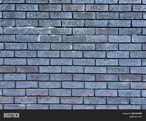 Dark Blue Grey Brick Image And Photo Free Trial Bigstock