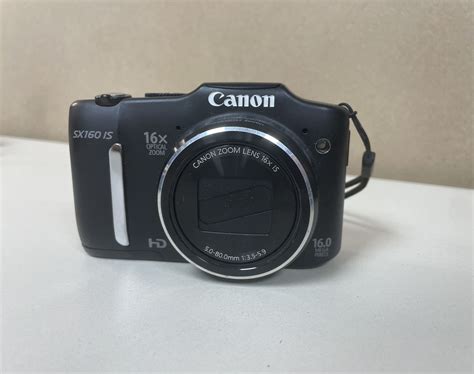 Canon Powershot Sx160 Is 16mp 16x Digital Camera Black For Sale In