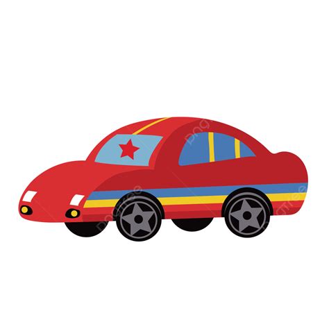 Gambar Mobil Merah Vektor Hari Anak Hari Anak Mobil Kecil Mainan