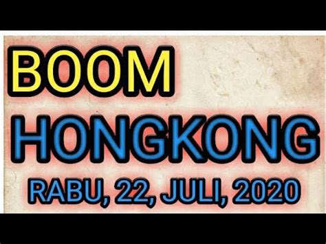 Prediksi HK malam ini togel hongkong hari ini 22,juli,2020 - YouTube